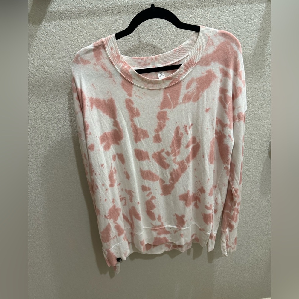 Pink/White Tie Dye Glyder Sweatshirt